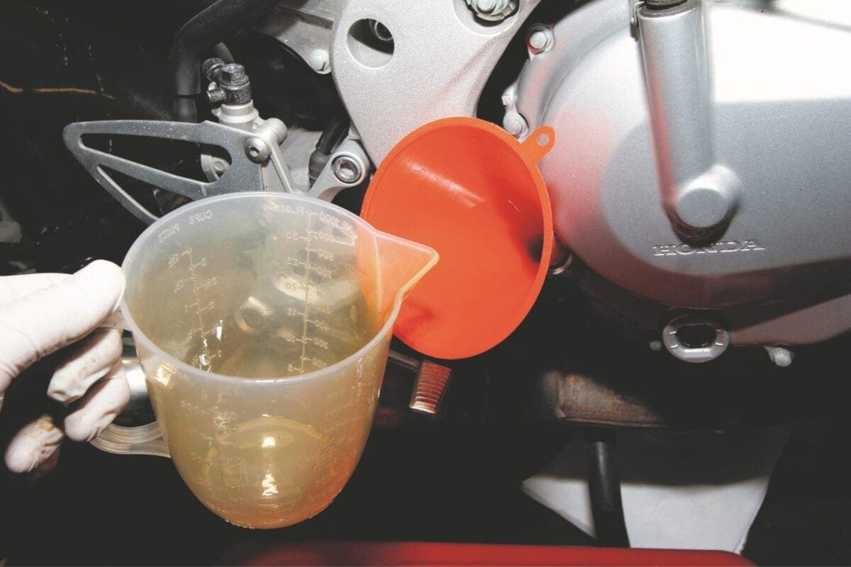 motorcycle oil change