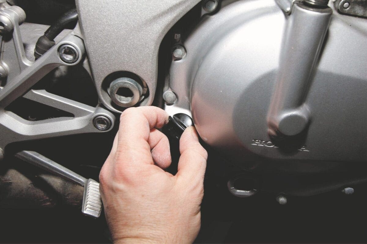 motorcycle oil change