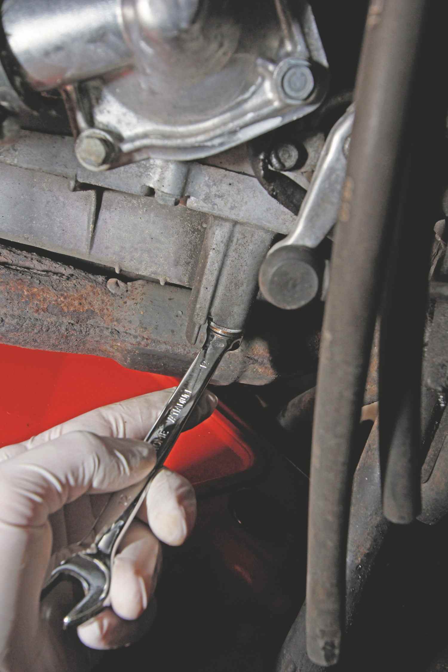motorcycle oil change