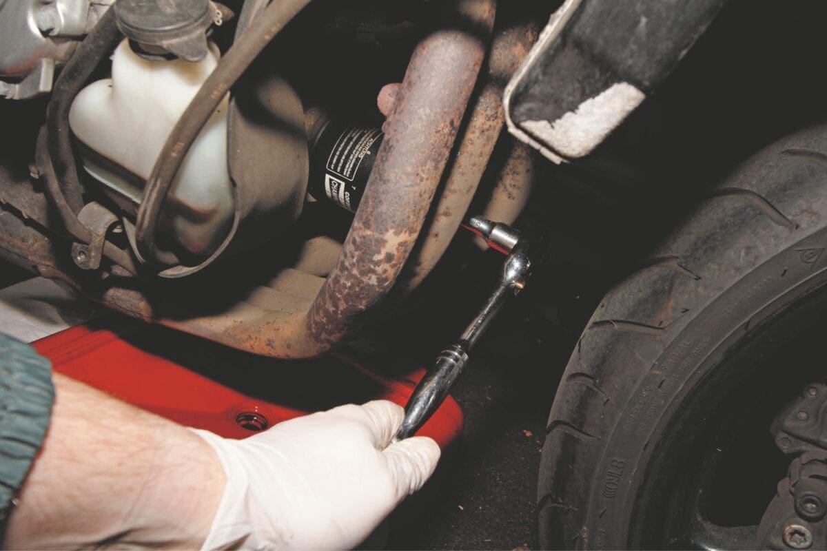 motorcycle oil change