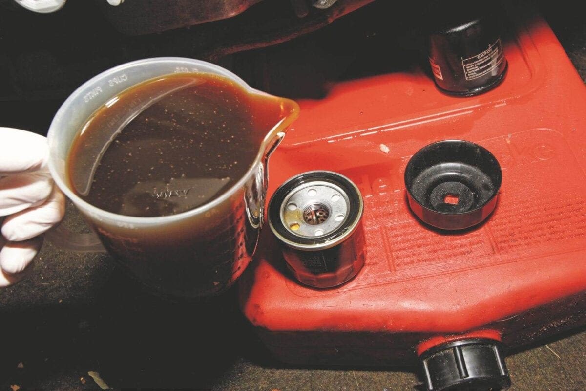motorcycle oil change
