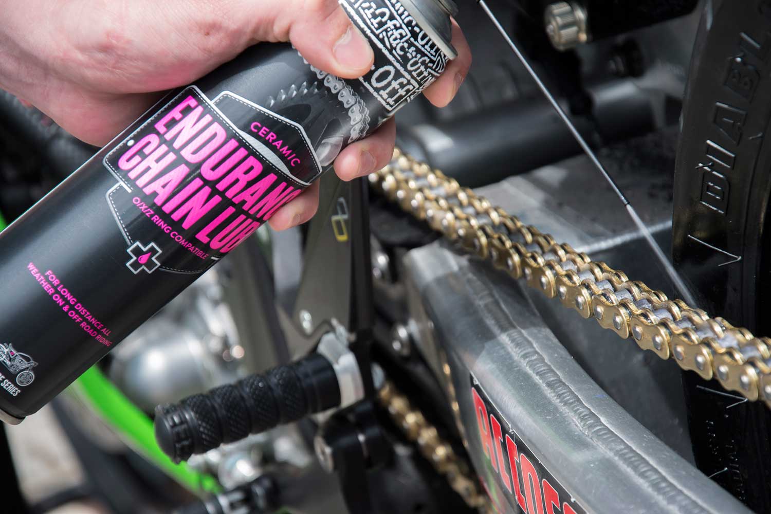 New Muc Off Endurance motorcycle chain lube