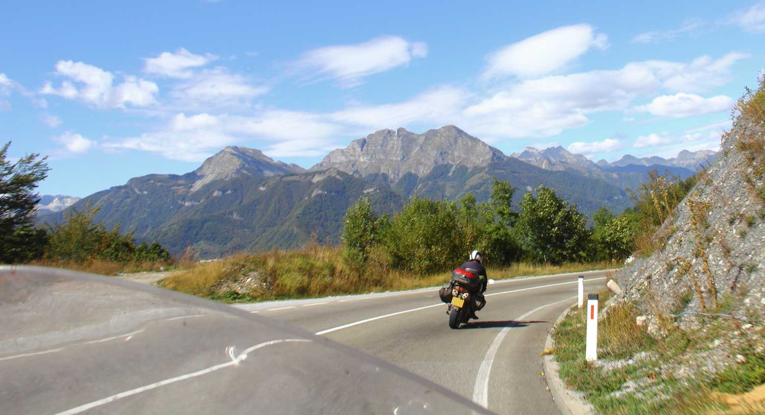 The mountains in Montenegro make for great roads.