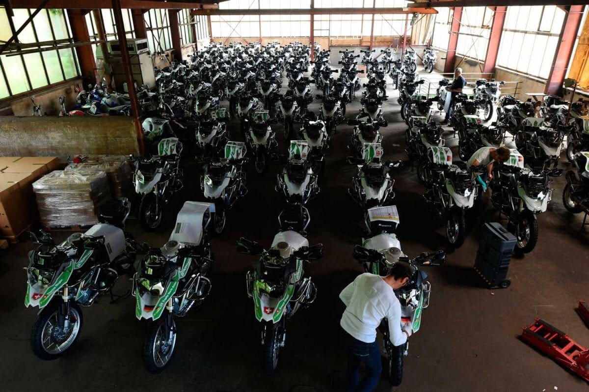 Over 80 motorcycles are being shipped to Canada for the final
