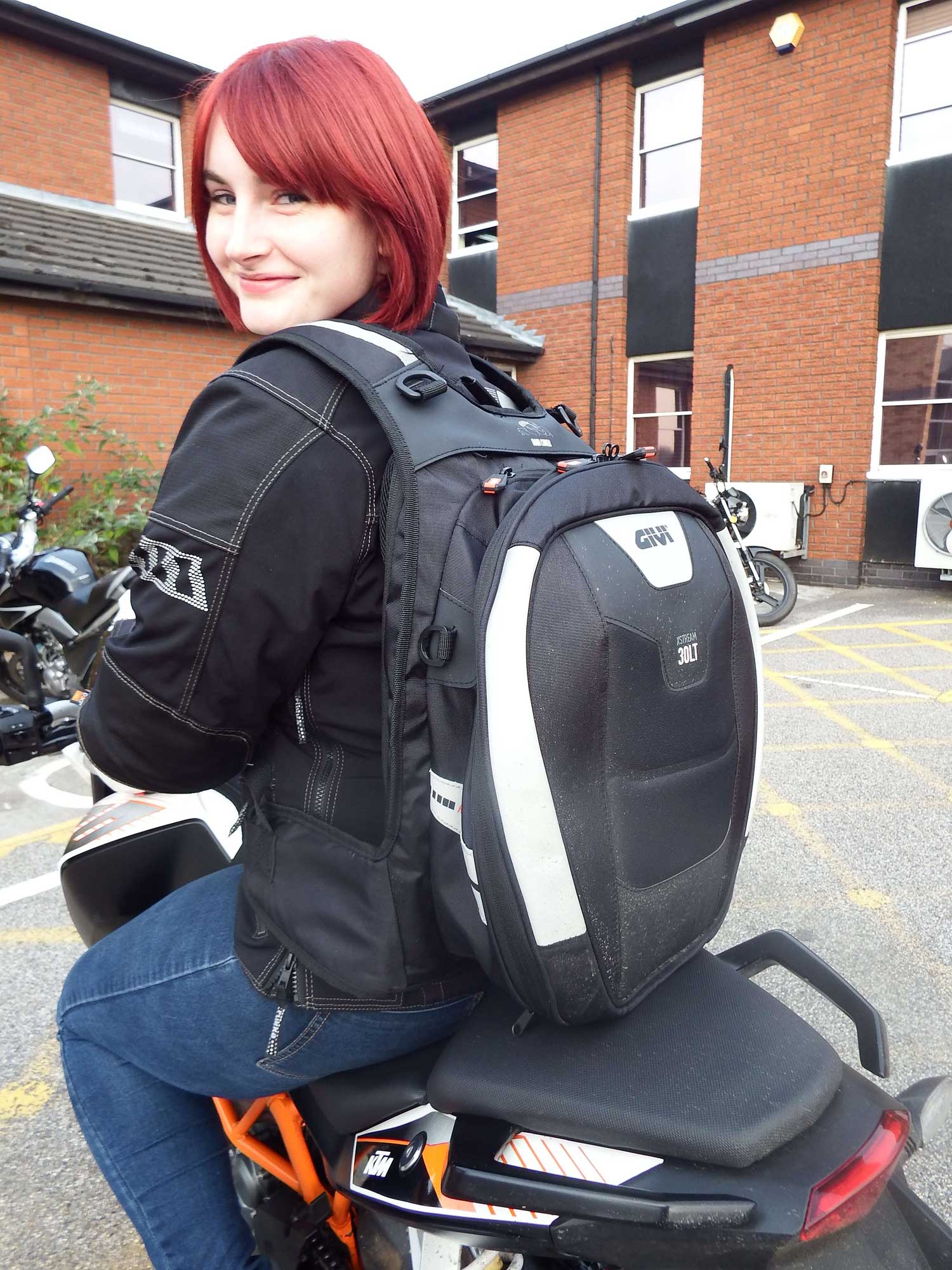 Motorcycle rucksack store