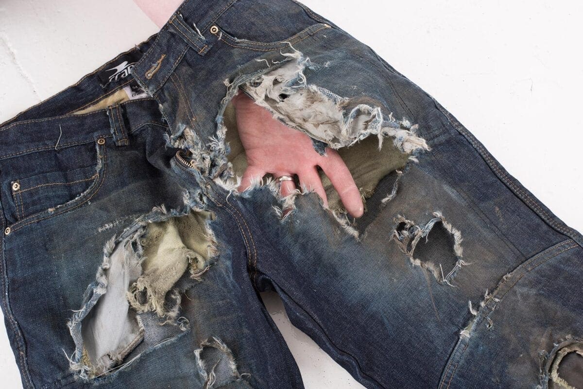 The motorcycle jeans destruction test 