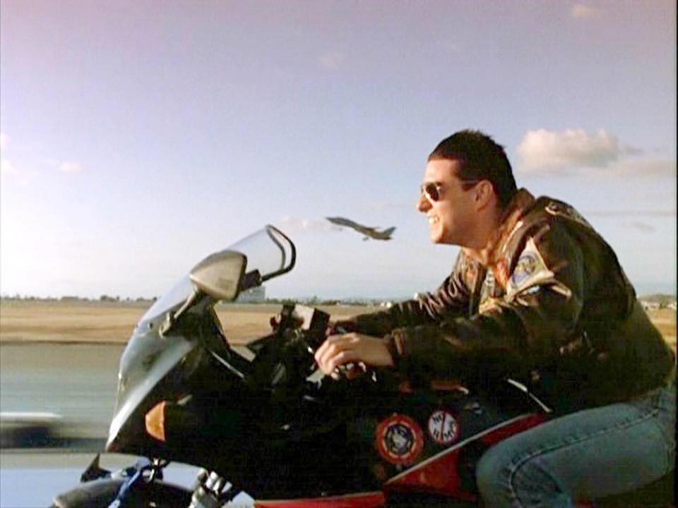 Mavericks motorcycle in discount top gun