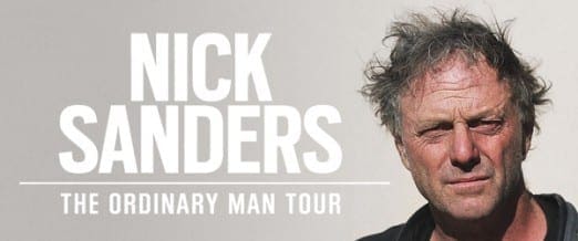 FREE tickets for awesome Nick Sanders New Year tour dates (yep, FREE – so be quick)