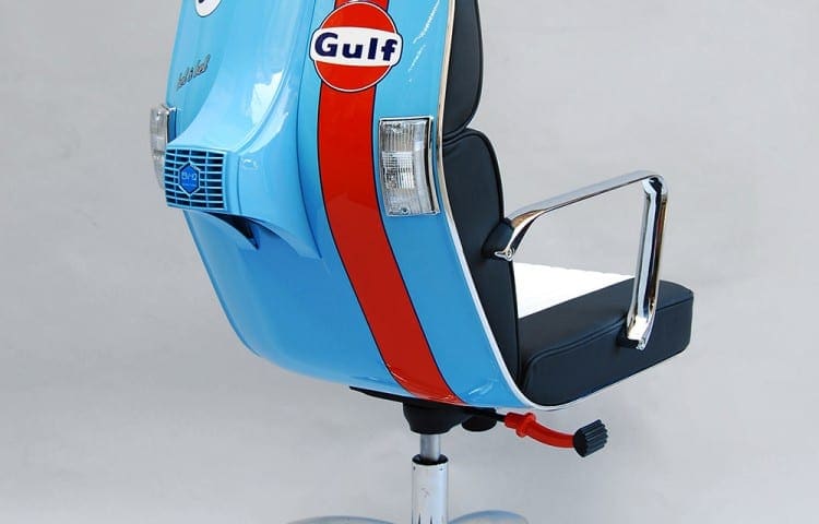 Spanish firm makes cool chairs from old Vespas MoreBikes