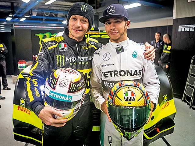 lewis hamilton valentino rossi