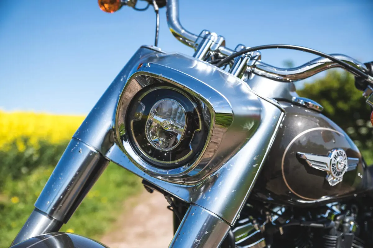 Harley davidson fatboy shop headlight