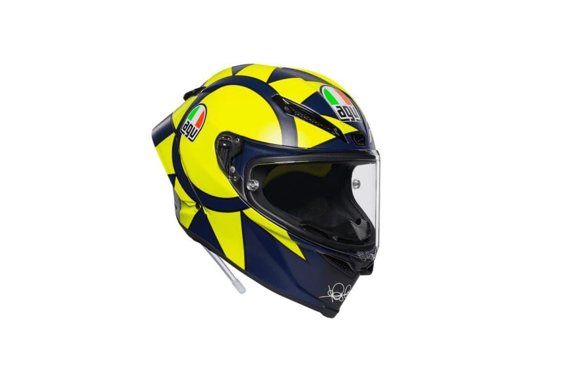 agv helmet sun and moon Orbyt Top & 46 Black/Parrot S Automotive NEW GEAR: Valentino Rossi's SUN