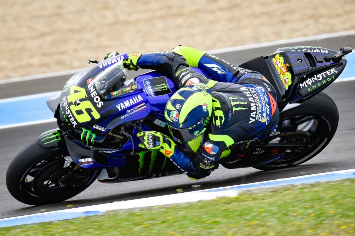 Bid big and you could end up riding at Misano with this fella, Valentino Rossi, who will spend serious time with you, showing you how to do the whole thing a bit better. Blimey.