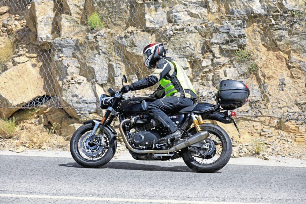 This is the Thruxton that we caught out on test in early August.