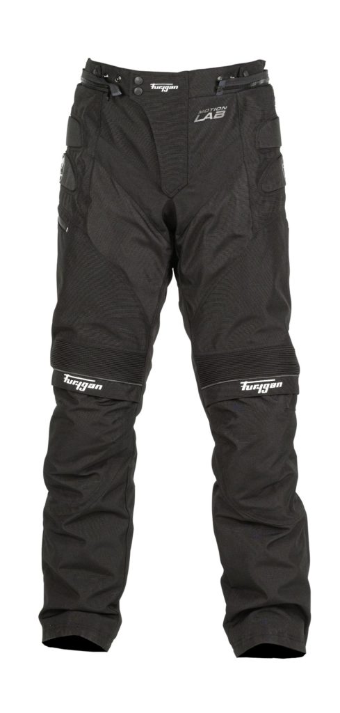Front view of the Furygan Duke TRS motorcycle winter trousers.