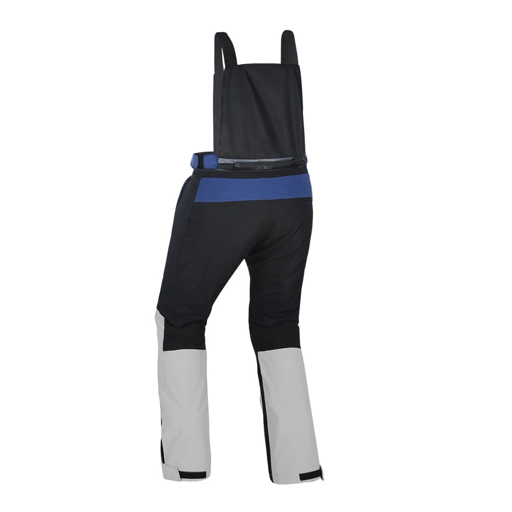 Rear view of the Oxford Mondial motorcycle winter trousers.