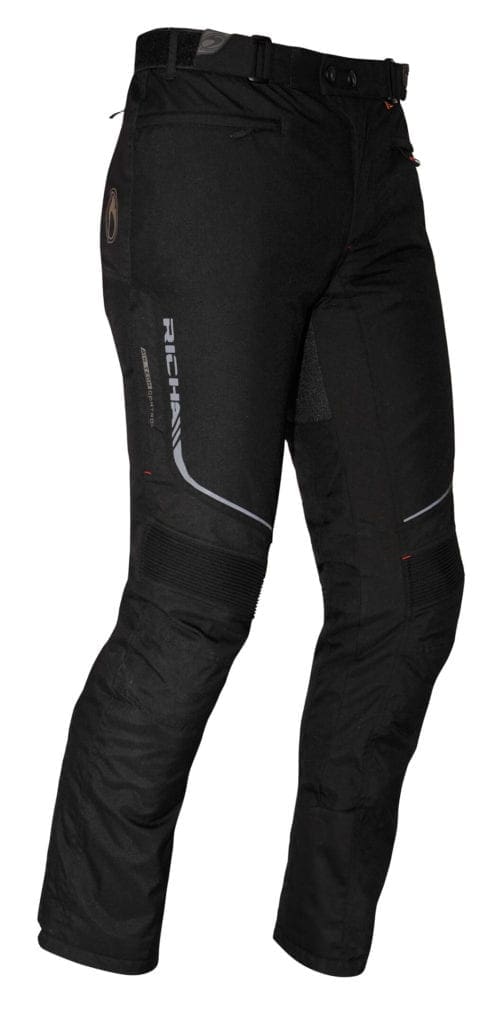 Front view of the Richa Colorado motorcycle winter trousers.