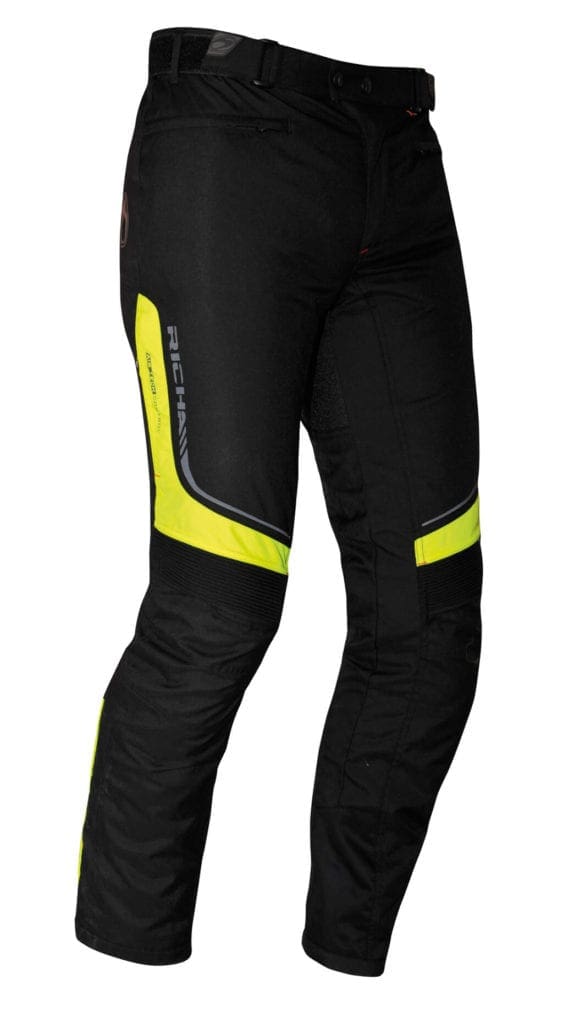 Rear view of the Richa Colorado motorcycle winter trousers.