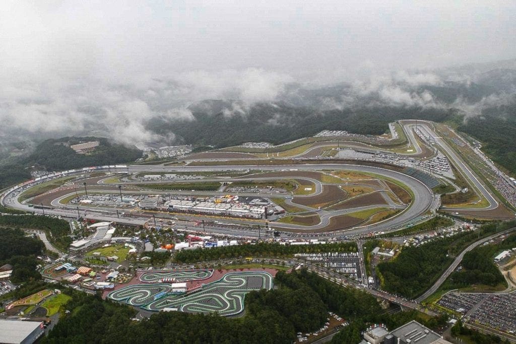 This is the incredible Motegi MotoGP circuit in Japan. Motorcycle racing doesn't have many places as demanding as this in terms of racing bike set-up in pursuit of a fast racetrack lap. 