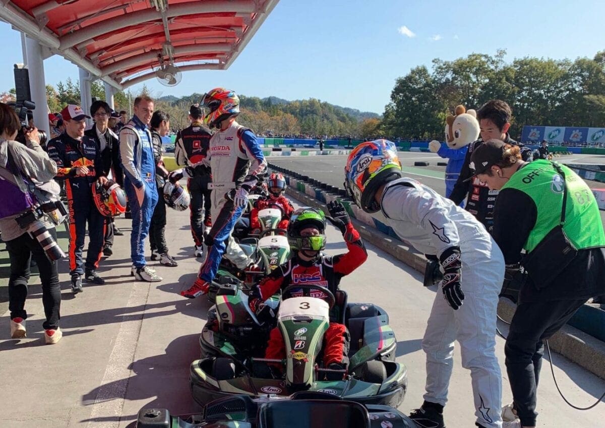 Cal also had a play around in some fast karts. He was fast. Unsurprisingly.