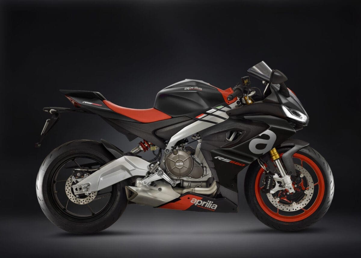 Aprilia's new mid-sized sportbike. The RS660.