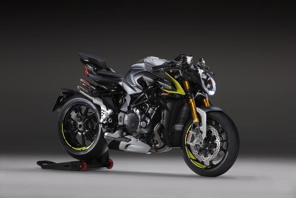 The Brutale 1000RR motorbike comes in two colours for 2020, red or silver/flouro yellow