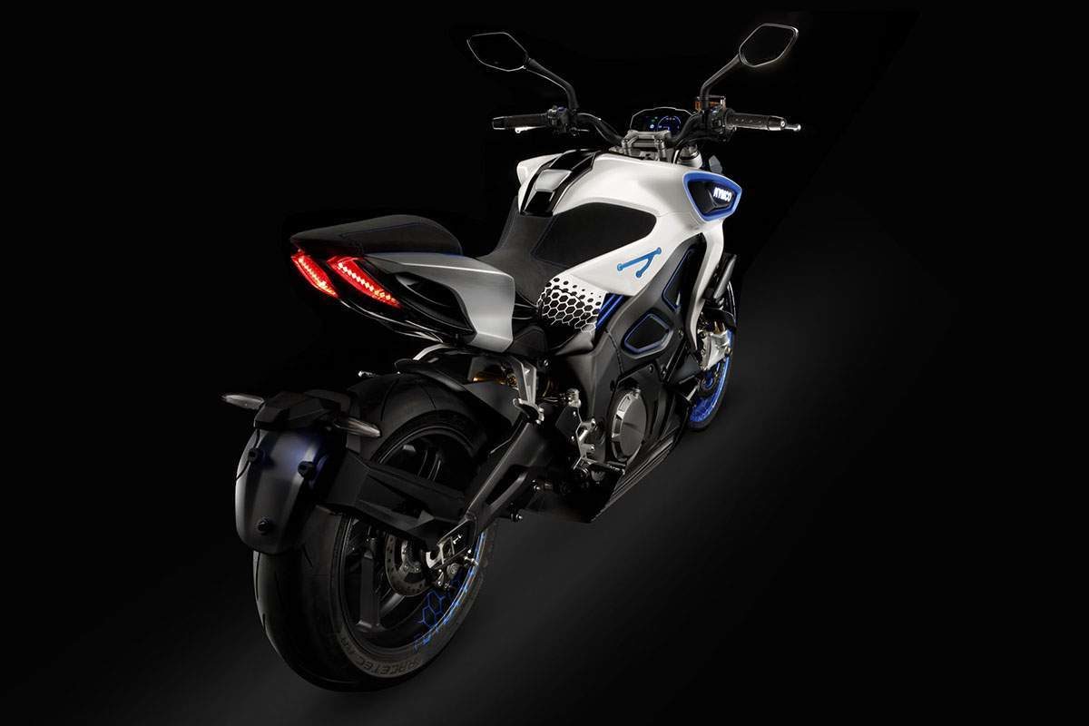 The KYMOC RevoNex motorcycle has launch control.