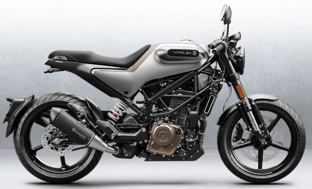 This is the Husqvarna Vitpilen 250. It makes just over 30bhp and comes with cast wheels instead of the bigger version's spoked options. Looks great. Only in India though, for now.