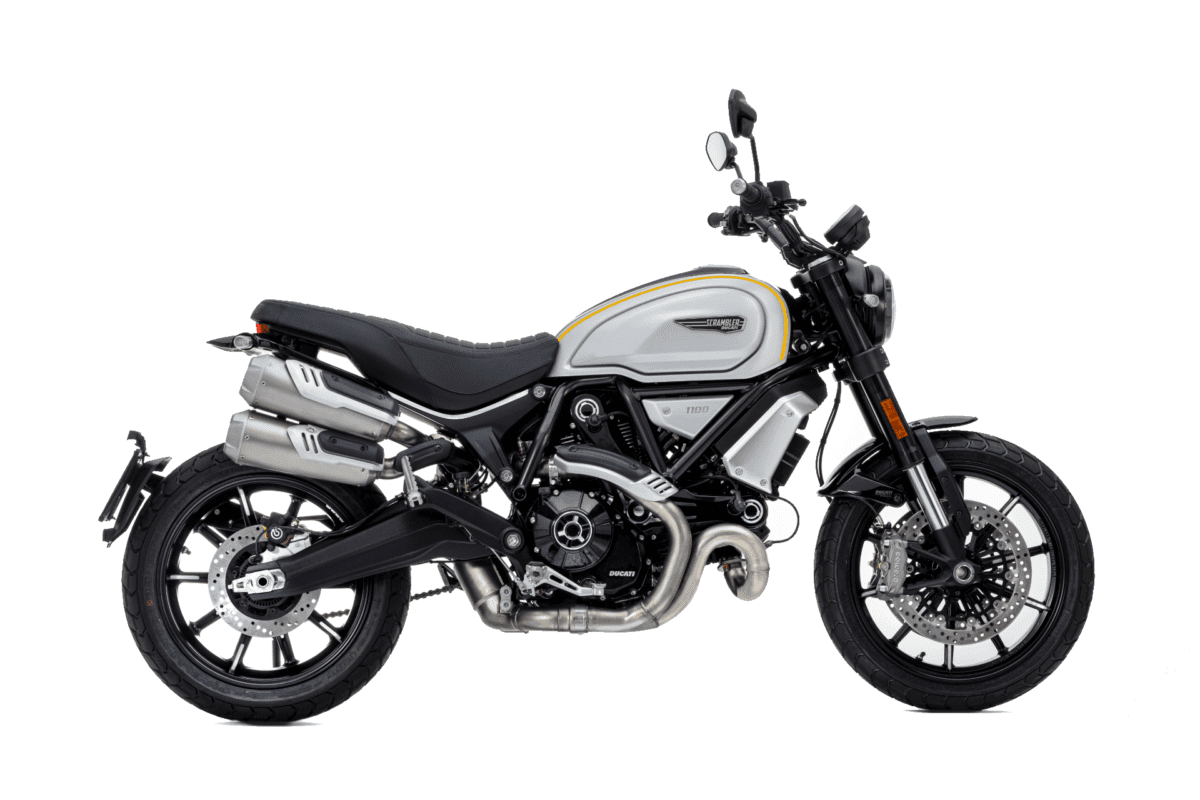 This is the Scrambler 1100 Pro motorcycle from Ducati.

