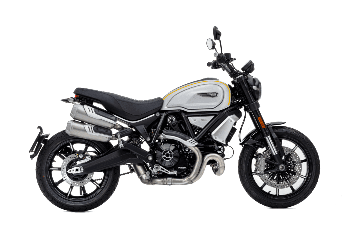 This is the Scrambler 1100 Pro motorcycle from Ducati.