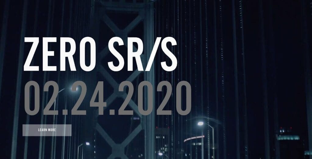 Zero Motorcycles TEASE SR/S fully faired SPORTBIKE.