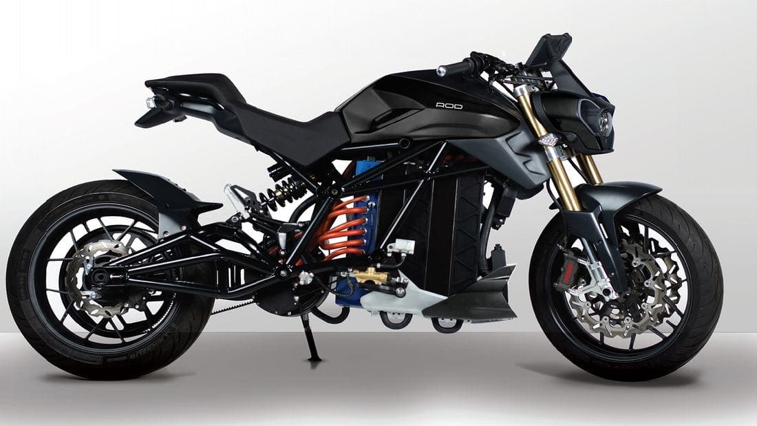 Voltu’s naked ELECTRIC motorcycle: the Rod 1. 250Nm. 150hp. 155mph.