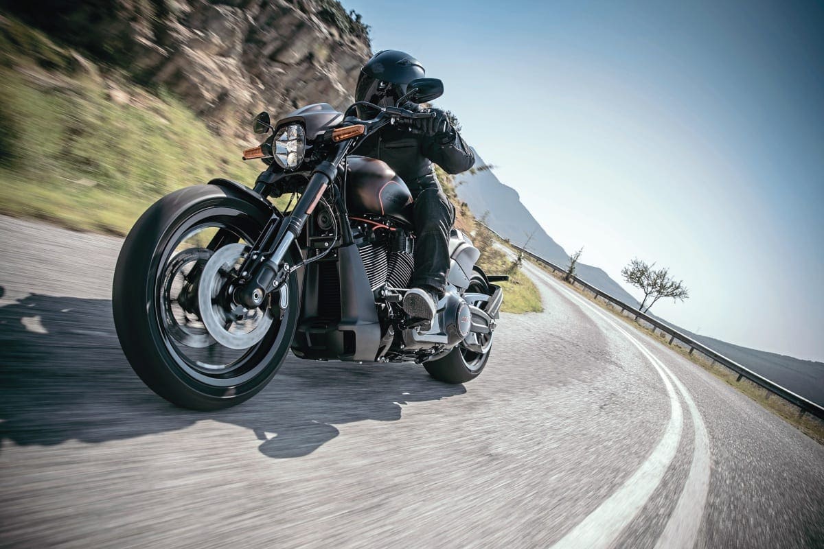 FXDR 114 ridden by a motorcyclist