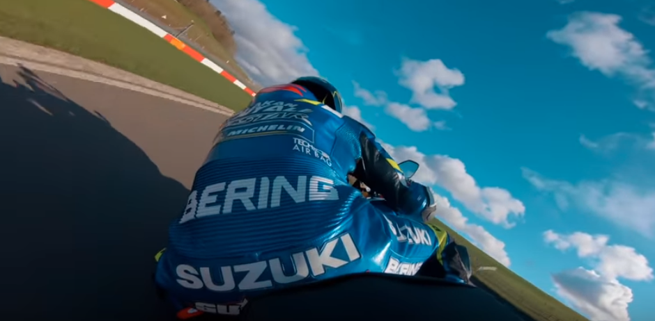 It's a helluva lap the French/Derby lad puts in on road tyres and a stock bike.