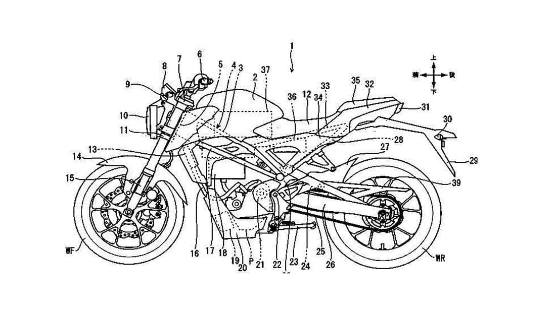 Honda files PATENTS for electric CB125R