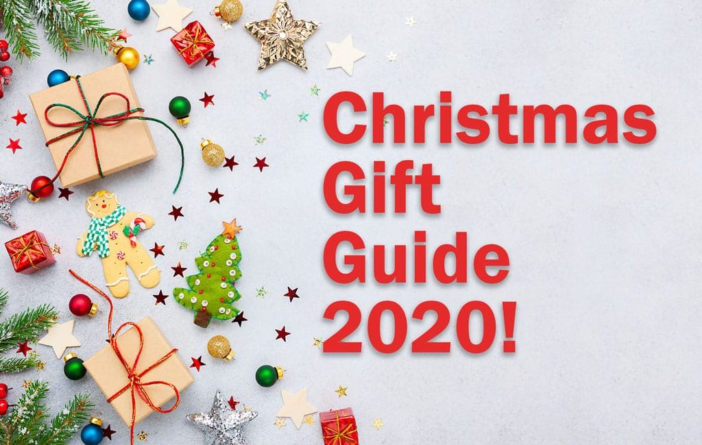 Featured image with a festive background. Text says, "Christmas Gift Guide 2020!".