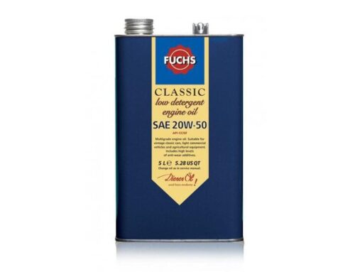 Fuchs Classic Low detergent Engine Oil Lubricant SAE 20W-50 5 Litre Vintage Tin