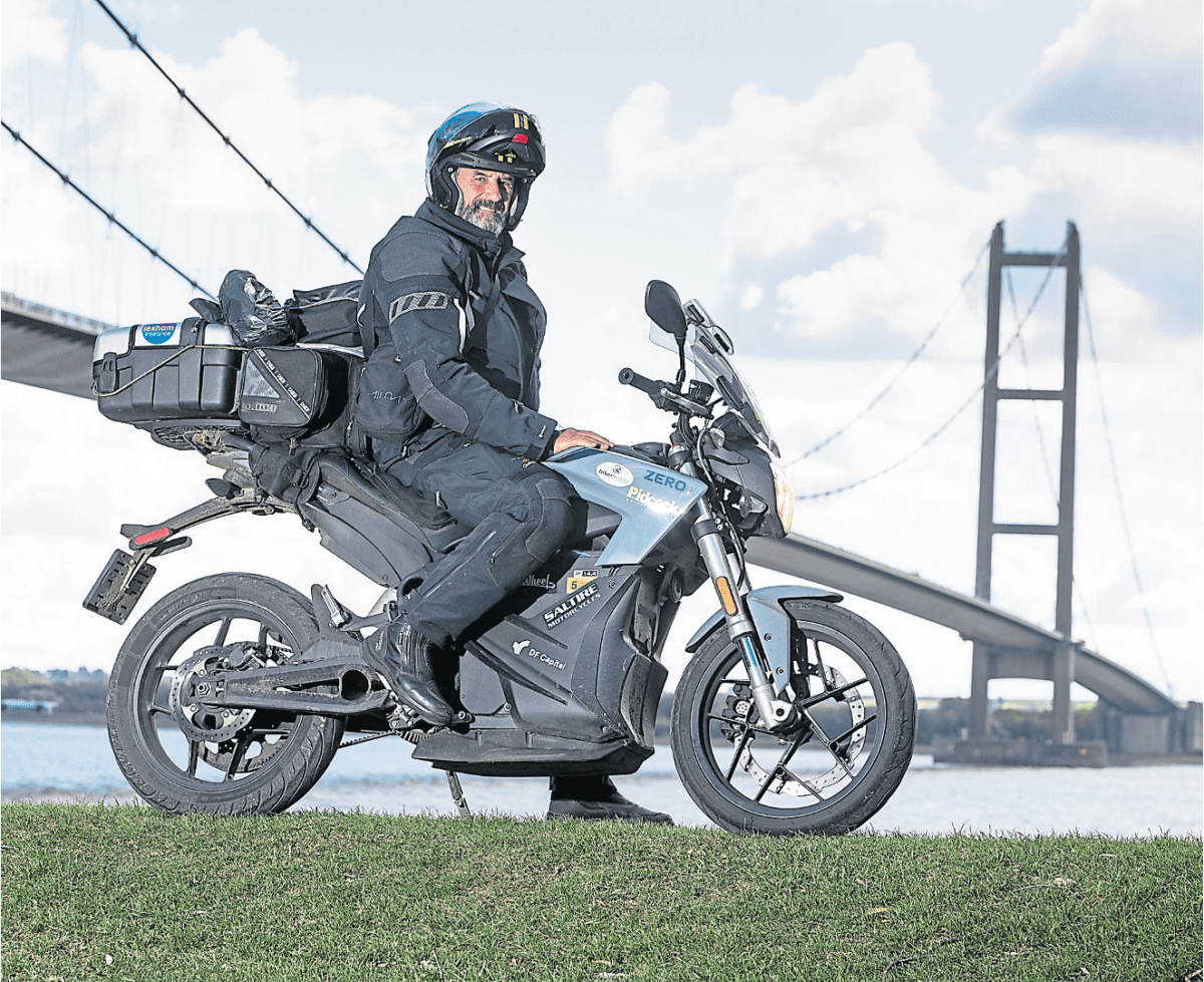 Curt and his Electric Zero Motorcycle