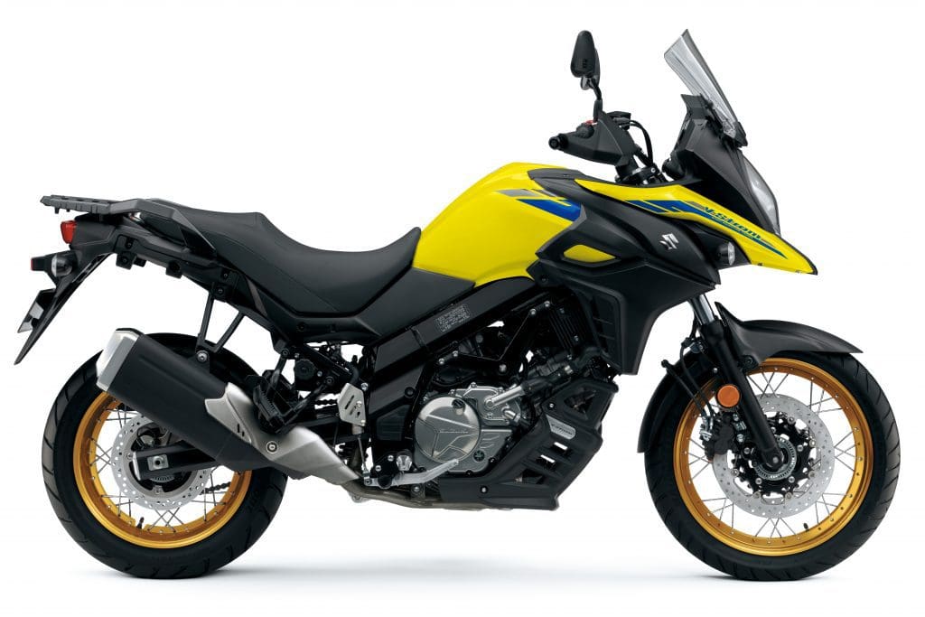 Suzuki DL 650 VStrom in yellow