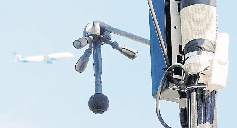 Noise detecting camera looking for loud motorcycle exhaust pipes