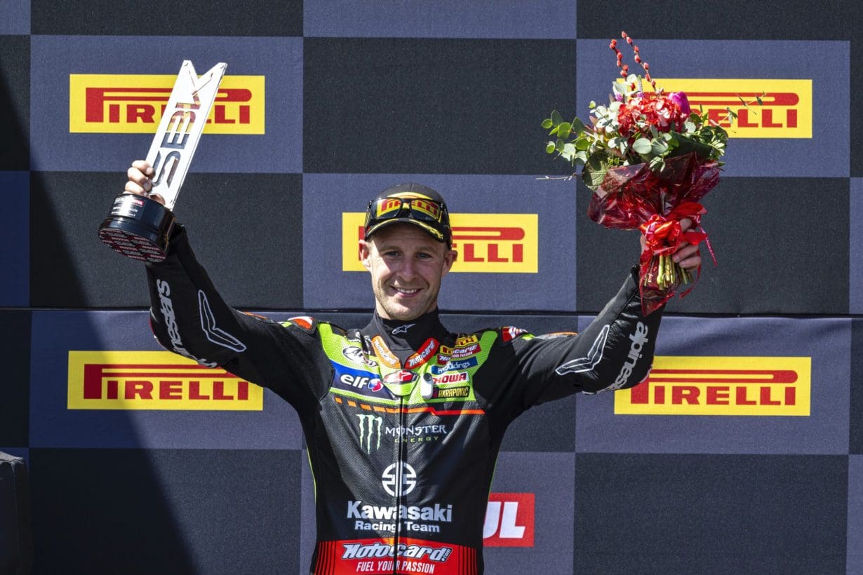 Jonathan Rea podiums at Aragon WSBK