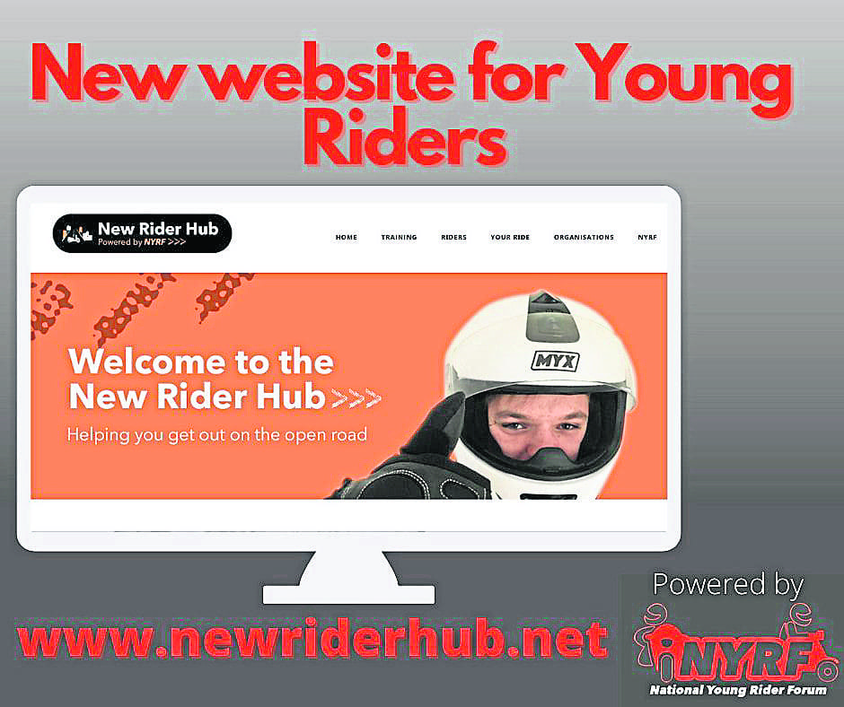 New Rider Hub social media graphic