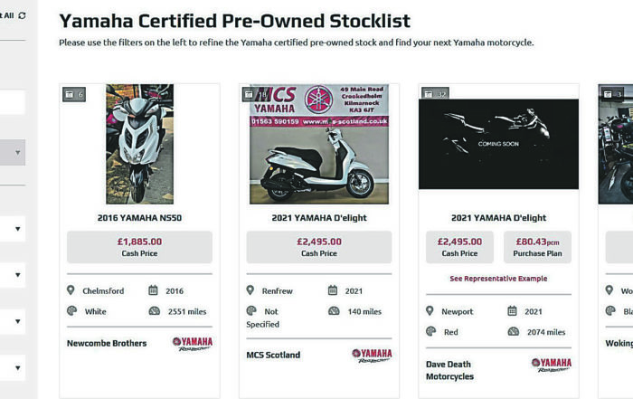 Yamaha's new certified pre-owned platform