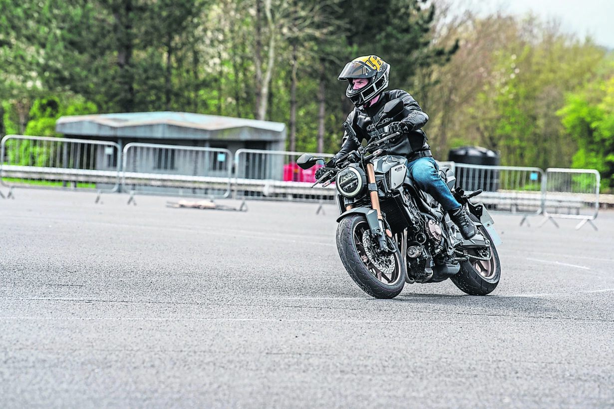 Braking in a corner Phoenix Motorcycle training