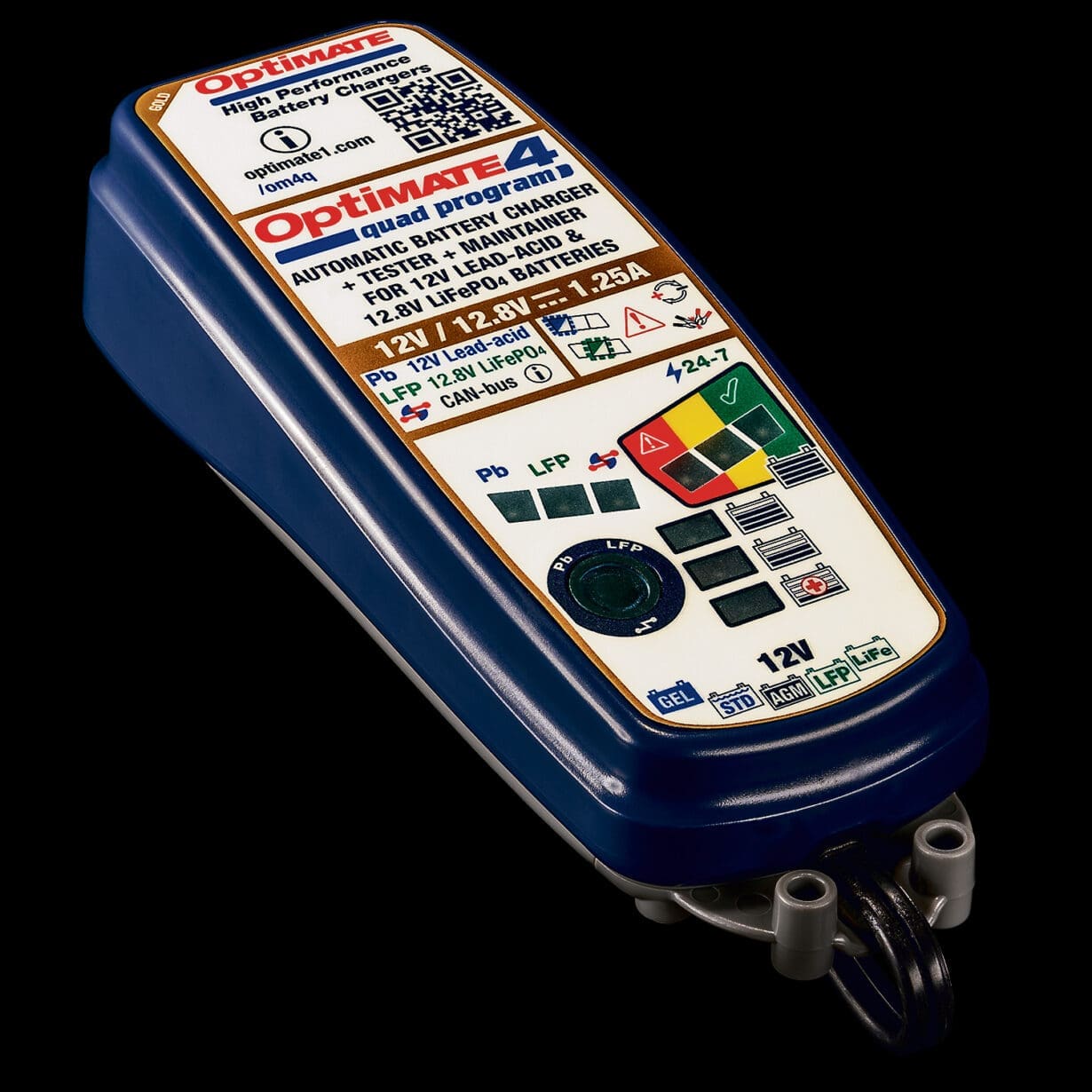 Optimate 4 quad program 12V 1.25A 全自動充電器